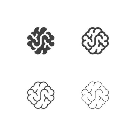 Iconos de cerebro - serie Multi Brain Vector, Brain Icon, Human Brain, Getty Images, Brain, Vector Illustration, Human