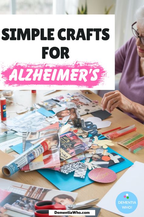 ❤️ Save for later 👉 Tap to see all 10 simple and fun crafts for your loved one with Alzheimer’s! Collage Art fun and creative way to bond while encouraging self-expression.  It’s an easy, straightforward activities that they'll love. Click below to see other craft ideas designed to bring joy and mental stimulation to those with Alzheimer’s! Great for seniors, elderly and nursing home crafts! Fun Things To Do With Nursing Home Residents, Reminiscence Activities For Seniors, Indoor Activities For Seniors, Crafts For Seniors With Alzheimers, Crafts To Do With Seniors, Nursing Home Christmas Crafts, Crafts For Older Adults Nursing Homes, Christmas Crafts For Seniors Assisted Living, Easy Christmas Crafts For Seniors Nursing Homes