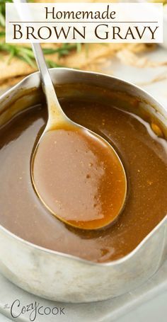 Easy Beef Gravy Recipe, Brown Gravy From Scratch, Make Brown Gravy, Gravy Recipe No Drippings, Brown Gravy Recipe Easy, Beef Gravy Recipe, Easy Brown Gravy, Homemade Brown Gravy, Brown Gravy Recipe