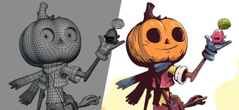 Behind the Scenes: Pumpkin Mage Blender Character Modeling, Cinema 4d Tutorial, Motion Designer, Blender Tutorial, Character Design Sketches, Lucerne, 3d Modelling, Blender 3d, Character Modeling