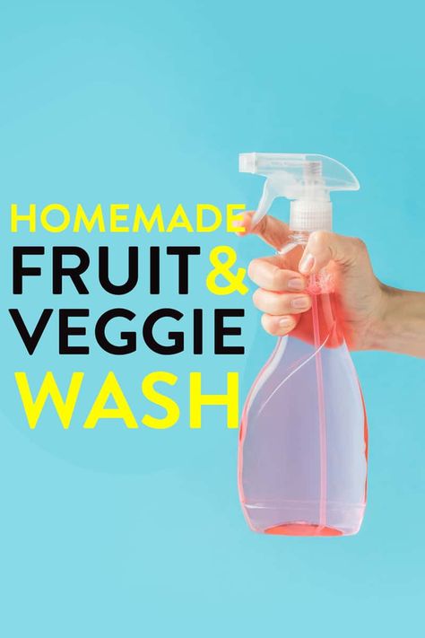 Two easy homemade fruit and vegetable cleaner recipes. If you're wondering how to make fruit and vegetable wash, I have one made with essential oils and one without. #thebewitchinkitchen #fruitandvegetablecleaner #fruitandvegetablewash #washingfruitsandvegetables #healthytips #healthyliving #eatclean #cleaneating #essentialoils #diycleaner #homemadecleaner #doterra Fruit And Veggie Wash, Fruit Veggie Wash, Veggie Wash, Vegetable Wash, Homemade Cleaning Recipes, Homemade Cleaners Recipes, Fruit And Vegetable Wash, Rhubarb Muffins, Freezing Food