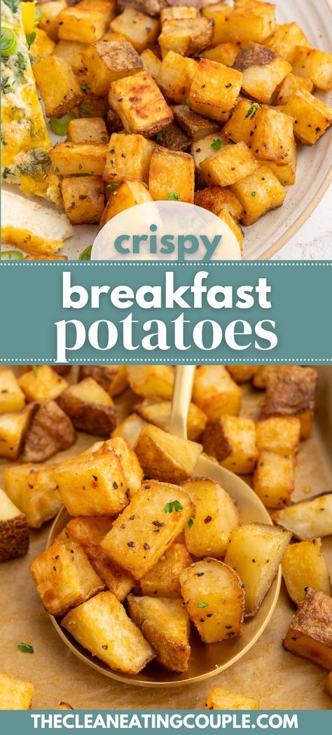 Ihop Breakfast Potatoes, Breakfast Potato Wedges, Baked Potato Breakfast Recipes, The Best Breakfast Potatoes, Easy Meals Potatoes, Best Breakfast Potatoes Oven, Breakfast Potatoes Russet, Mini Breakfast Potatoes, How To Cook Breakfast Potatoes