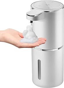 Gotofine Automatic Foaming Soap Dispenser,4-Level Adjustable Foam, Wall Mount Soap Dispenser,USB Rechargeable,12.8oz/ 380ml,Touchless Hand & Dish Soap Dispenser for Bathroom, Kitchen,Hotel, Restaurant Hands Free Soap Dispenser, Hand And Dish Soap Dispenser, Foaming Soap Dispenser, Soap Dispenser Wall, Wall Mounted Soap Dispenser, Lotion Containers, Foaming Soap, Foam Soap Dispenser, Automatic Soap Dispenser