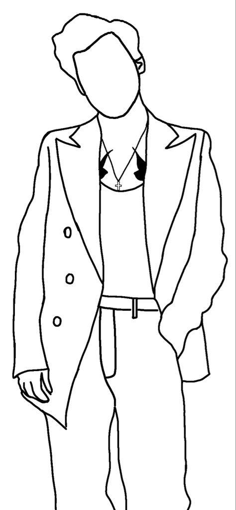 This coloring page has been copied from a photo. Credits to the photographer. Harry Styles Colouring Pages, Coloring Pages Harry Styles, Harry Styles Coloring Page, Harry Styles Lights Up, One Direction Drawings, Harry Styles Drawing, Album Cover Art, Colouring Pages, Coloring Page