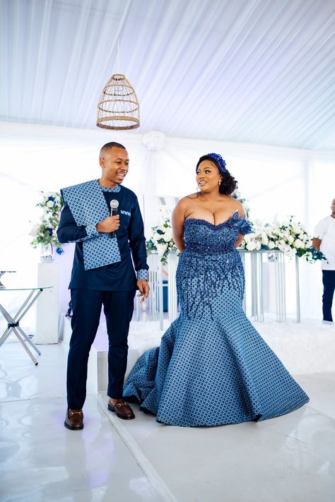 Setswana Traditional Attire For Couples, His And Hers Traditional African Attire, Tswana Traditional Attire For Couples, Setswana Traditional Dresses For Bride, Lobola Outfits For Men, Sepedi Traditional Attire For Couples, Xhosa Men Traditional Wear, Tswana Wedding Dress, Traditional Attire African Couples