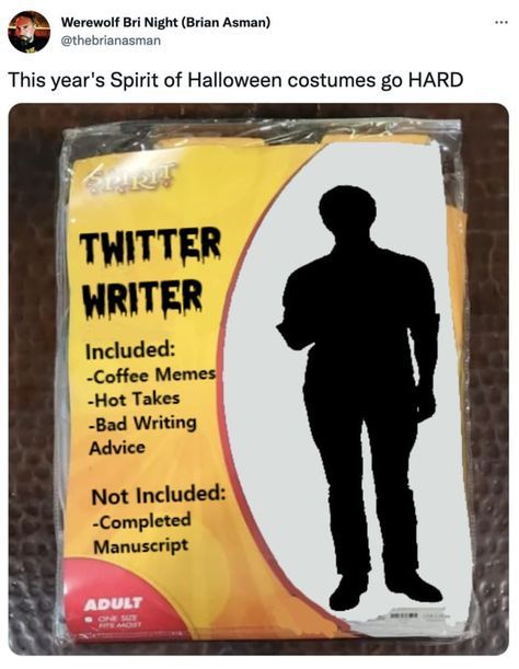 Spirit Halloween already had a solid handle on the meme game, but Twitter took it to the next level with these fake Spirit Halloween Costume memes. Halloween Costume Meme, Spirit Halloween Costumes, Spirit Of Halloween, Halloween Memes, Seo Writing, Brand Character, Writing Advice, World Peace, Spirit Halloween