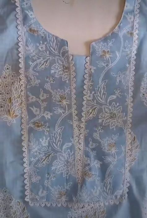 Stiched Dress, Design Of Neck, Suit Neck Designs, Salwar Neck Designs, Expensive Things, Churidar Neck Designs, Gala Design, Lace Dress Design, Simple Kurta Designs