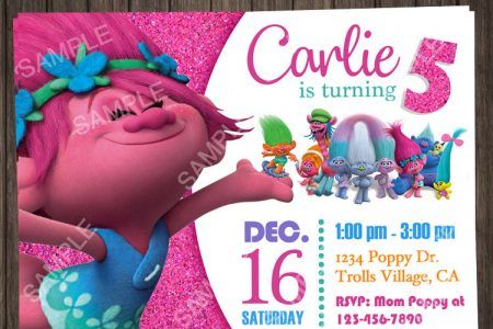 Trolls Birthday Invitation Free Template, Trolls Party Invitations, Trolls Birthday Party Invitations, Trolls Invitation Template, Trolls Decor, Trolls Birthday Invitation, Trolls Invitation, Birthday Invitations Templates, Birthday Party Invitations Free