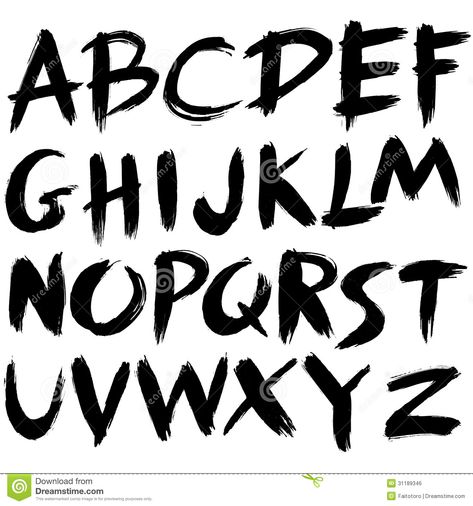 Hand Drawn Font - Download From Over 56 Million High Quality Stock Photos, Images, Vectors. Sign up for FREE today. Image: 31189346 Hand Drawn Type Poster, Stranger Things Alphabet, Logo Typo, Hand Drawn Font, Doodle Art Letters, Vector Brush, Alfabet Letters, Typography Alphabet, Hand Drawn Fonts