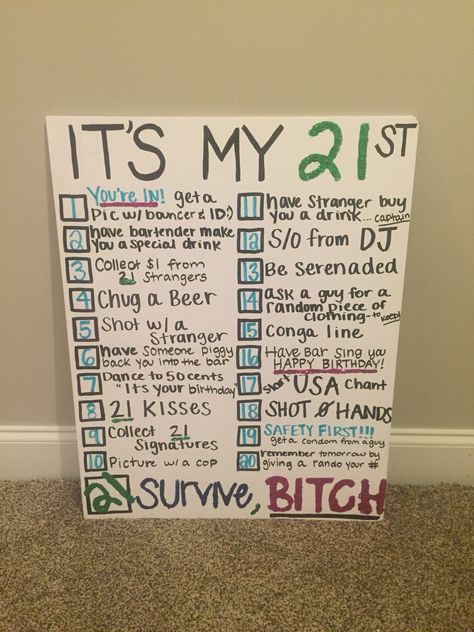 21 dares for my friends 21st 😝 Beer, Bullet Journal, Make It Yourself, Drinks