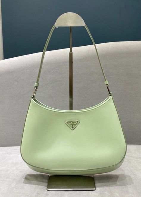 mint green prada bag Green Prada Bag, Mint Green Bags, Trendy Purses, Aesthetic Bags, Bag Prada, Authentic Bags, Girly Bags, Luxury Purses, Fancy Bags