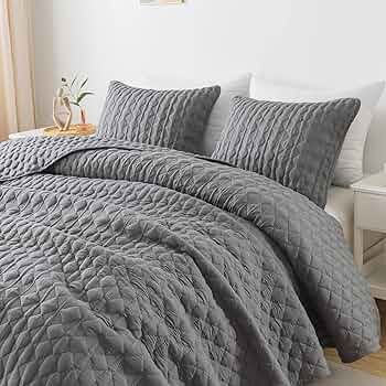 Gray Bedspread, Grey Headboard, Quilted Blanket, Bass Lake, King Size Bedding Sets, Comforter Bed, Coverlet Bedding, Grey Quilt, King Size Quilt