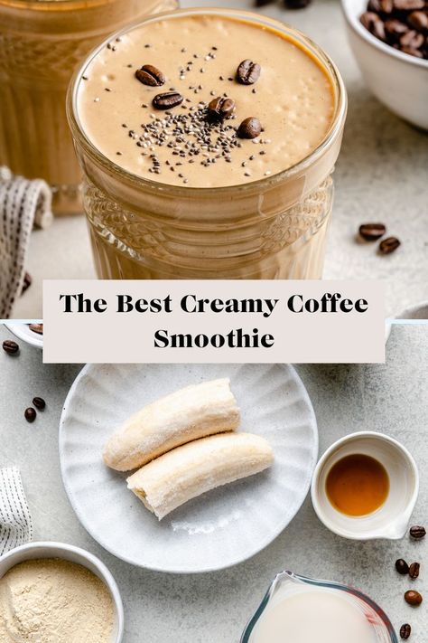 Coffee Spinach Smoothie, Smoothie With Egg Whites, Healthy Recipes Smoothies, Health Breakfast Ideas, Healthy Coffee Recipes, Espresso Smoothie, Coffee Smoothie Healthy, Coffee Breakfast Smoothie, Coffee Protein Smoothie