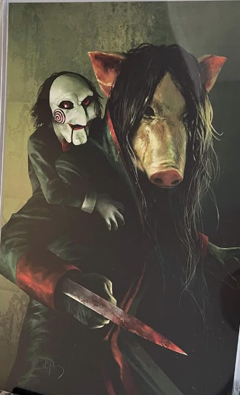 Jigsaw Movie Aesthetic, Saw Horror Art, John Kramer Jigsaw, Saw Drawing Jigsaw, John Kramer Saw, Saw Tattoo Jigsaw, Saw Movie Jigsaw Art, The Pig Dbd, Saw Wallpaper