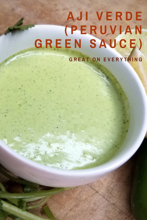 Cilantro Jalapeno Chicken, Jalapeno Cilantro Cream Sauce, Jalapeno Sauce For Chicken, Green Garlic Sauce, Serrano Cream Sauce, Cilantro Sour Cream Sauce, Peruvian Cilantro Sauce, Peruvian Hot Sauce, Cilantro Sauce For Chicken