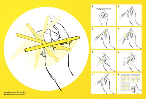 Pen Spin Instructions | Flickr - Photo Sharing! Pencil Tricks, Pen Spin, Pencil Trick, Spinning Pen, How To Do Magic, Pen Skills, Cool Card Tricks, Magic Tricks Tutorial, Pen Tricks