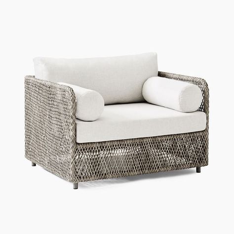 If You Have Any Outdoor Space, You're Going to Want These Comfy Pieces of Furniture Coastal Lounge, Outdoor Swivel Chair, Pedestal Coffee Table, Oversized Furniture, Outdoor Lounge Chair, Outdoor Cushion Covers, Chair And Ottoman Set, Outdoor Ottomans, Outdoor Chair