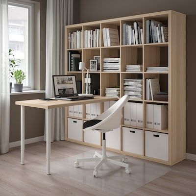 Shelving that makes the space - IKEA Kallax Lagkapten, Linnmon Desk, Linnmon Table Top, Kallax Shelf Unit, Kallax Shelving Unit, Billy Regal, Kallax Shelf, Kallax Regal, Organization Furniture