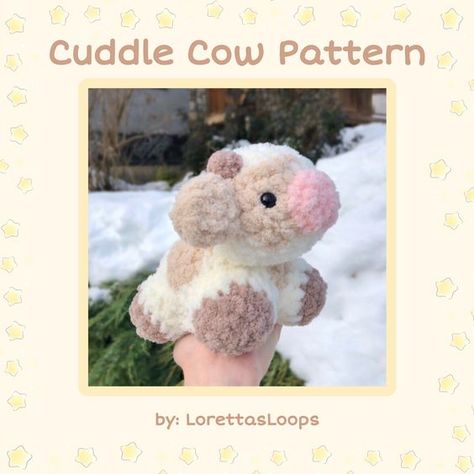 Crochet Cuddle Cow Plushie PATTERN free crochet toy patterns amigurumi teddy bears #freecrochettoypatternsamigurumiteddybears #crochet #crochettoy #crochetpattern #crochetpatterns 1.1012 Crochet Patterns Cow Free, Knitted Cow Pattern Free, Cow Pattern Crochet Free, Bear Plushie Crochet, Cow Crochet Keychain Pattern, Easy Plush Crochet Pattern Free, Amigurumi Free Pattern Cow, Baby Cow Crochet Pattern Free, How To Crochet A Cow Free Pattern