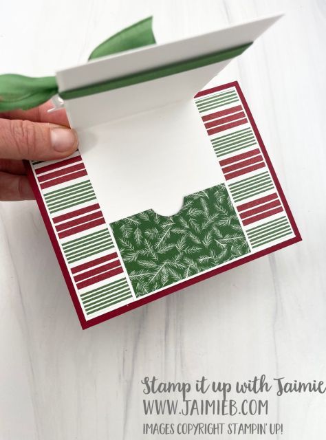 Gift Card Holders Stampin Up, Gift Card Holder Diy, Walk In The Forest, Forest Gift, Fancy Fold Card Tutorials, Gift Cards Money, Christmas Gift Card Holders, Fun Folds, Card Folds