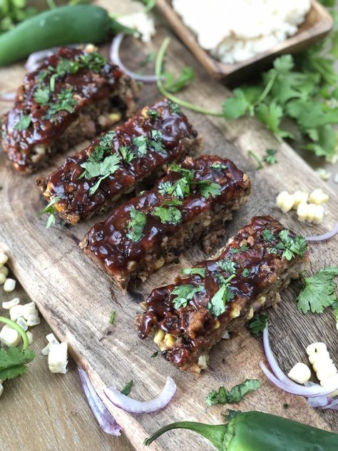 Lentil Loaf | Plantiful Kiki Plantiful Kiki, Easy Plant Based Recipes, Starch Solution Recipes, Vegan Egg Rolls, Recipes Plant Based, Lentil Loaf, Sweet Bbq Sauce, Brown Lentils, Sweet Potato Chili