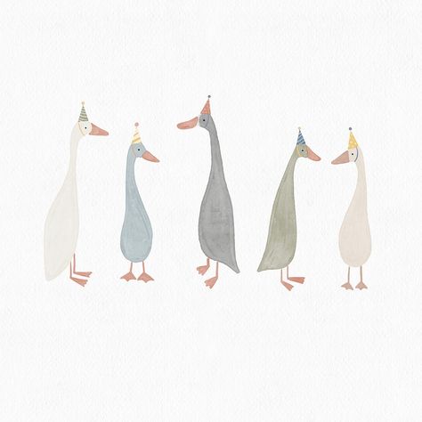 In my goose era 🪿 Silly Goose Birthday Card, Silly Goose Painting, Goose Baby Shower Ideas, One Silly Goose, Silly Goose Baby Shower Theme, Goose Watercolor, Goose Party, Goose Illustration, Goose Birthday