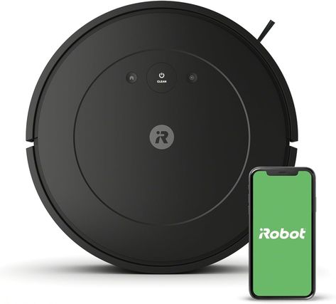 Amazon.com - iRobot Roomba Vac Robot Vacuum (Q0120) - Easy to use, Power-Lifting Suction, Multi-Surface Cleaning, Smart Navigation Cleans in Neat Rows, Self-Charging, Alexa Cleaning Schedules, Cleaning Essentials, Cleaning System, Chore List, I Robot, Irobot Roomba, Cleaning Vacuum Cleaner, Cleaning Appliances, Home Cleaning