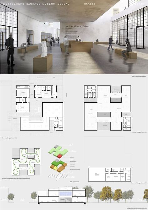 Museum Concept Architecture, Museum Architecture Concept Ideas, Museum Layout, Museum Concept, Art Galleries Architecture, Exhibition Plan, Pavilion Plans, Museum Plan, Museum Design