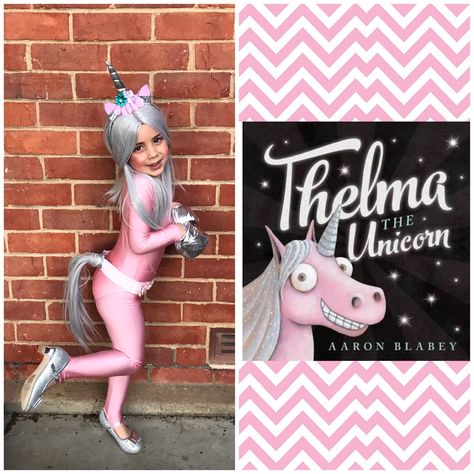 Home made Thelma the Unicorn book week costume  #bookweek #kidscostume #unicorn #girlbookweekcostume Girls Bookweek Costumes, Book Week Costumes For Girls Diy, Book Parade Costumes, Thelma The Unicorn Costume, Bookweek 2024, Bookweek Costumes For Teachers, Book Week Characters, Bookweek Costumes, Hoop Outfit