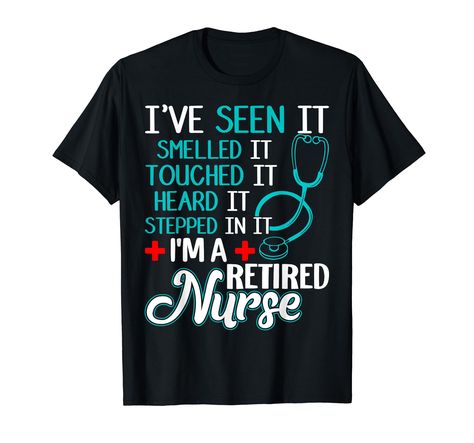 PRICES MAY VARY. This shirt makes a great retirement gifts for the Retired Nurse. Makes a perfect retirement gift for nurse week, nurse day, nurse graduation & nurse retirement for anyone who is a Retired Nurse! Makes an amazing gift for women, mother, grandma or nana who is a retired nurse, therapist, trained nurse, the graduate nurse. Perfect for Birthday, Mothers Day, or Retirement Party. Lightweight, Classic fit, Double-needle sleeve and bottom hem Retirement Shirts For Women, Graduate Nurse, Nurse Retirement Gifts, Graduation Nurse, Retirement Shirt, Retired Nurse, Nurse Day, Nurse Week, Retirement Shirts