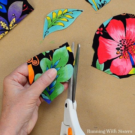 How To Decopauge With Fabric, Fabric Applique Ideas, Decoupage With Fabric, Modge Podge Fabric, Homemade Finger Paint, Mod Podge Fabric, Sew Felt, Hand Painted Birdhouses, Fabric Decoupage