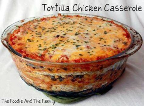 Gorilla chicken. Casserole Tortilla Chicken Casserole, Tortilla Chicken, Think Food, Mexican Recipes, Chicken Casserole, Casserole Dish, Naan, Main Meals, Main Dish Recipes