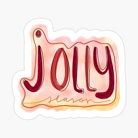 Cute Jolly Season design; jolly season, merry, joyous, red, yellow, gold, festive, christmas, winter, holiday, december, xmas, tradition, celebrate, happy Sticker Designs, Sticker Cute, Beautiful Islamic Quotes, Christmas Winter, Winter Holiday, Festive Christmas, Red Yellow, Islamic Quotes, Sticker Design