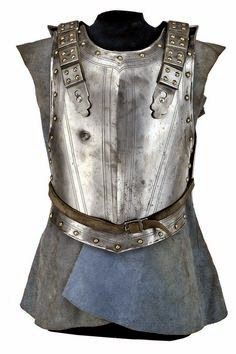 A back and breast plate, France, ca. 17th century. Breast Plate, Armor Reference, Metal Armor, Ancient Armor, Armor Clothing, Armor Plate, Historical Armor, Knight Armor, Arm Armor