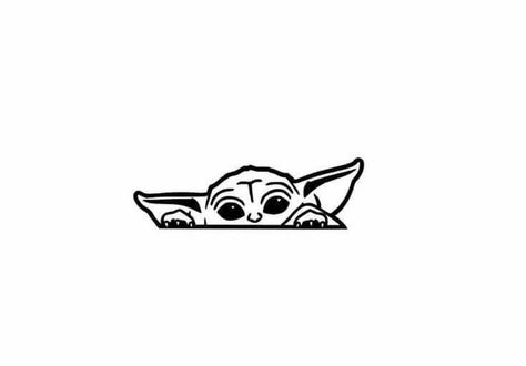 Mandalorian Tattoo, Yoda Drawing, Muster Tattoos, Star Wars Drawings, Star Wars Tattoo, Cute Tattoos For Women, Hairstyles For Curly Hair, Star Wars Yoda, Star Tattoos