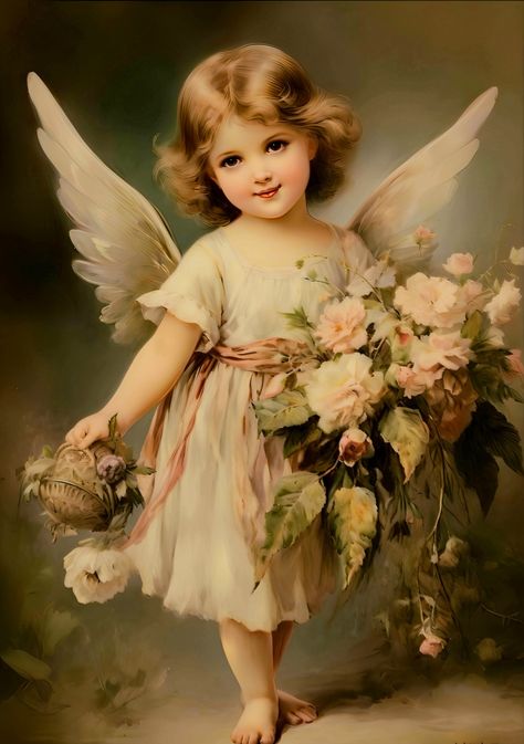 Art Iphone Wallpaper, Cherub Art, Victorian Christmas Cards, Victorian Angels, Iphone Wallpaper Aesthetic, Victorian Valentines, I Believe In Angels, Shabby Christmas, Angel Images