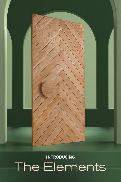 Herringbone Door, Home Is Not A Place, Bi Fold Doors, Coastal Luxury, Fold Doors, Hinged Frame, Designer Interior, Herringbone Design, Oak Doors