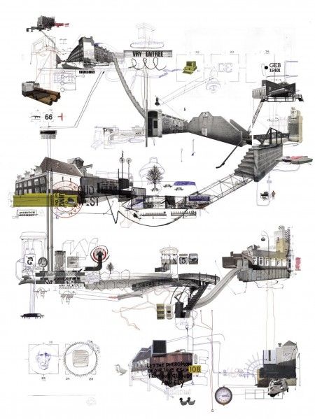 Continuing from the previous post, one of techniques in analysing our forgotten spaces involves Situationist Dérive. I came across an interesting blog with a lot of information and examples of des… Analysis Architecture, Urban Mapping, Urban Design Diagram, Architecture Mapping, Urban Analysis, Urban Design Graphics, Plans Architecture, Site Analysis, Architecture Collage