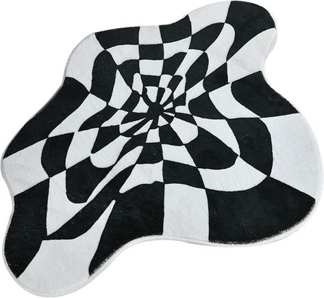 Black And White Retro, Checkerboard Floor, Free Front, Cotton Bath Mats, Bath Mats, Bath Rugs, Floor Mat, Rug Making, Floor Mats