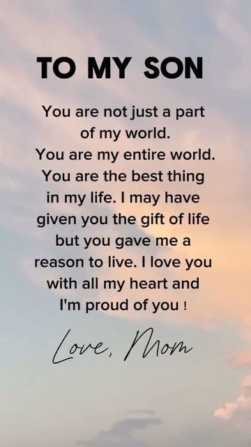 Birthday Message To A Son, Son Verses, Quotes To My Son From Mom, Birthday Message For My Son, Sons Day Quotes From Mom, Message For My Son, Sublimation Inspiration, Mothers Love For Her Son, Birthday Quotes For Son