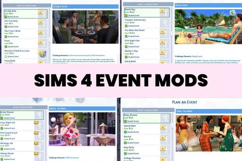 Ultimate Guide to the 30+ Best Sims 4 Event Mods Ts4 Events Mod, More Events Sims 4, Sims 4 Party Event, Sims 4 Memorable Events Mod, Sims4 Events, Sims 4 Events Cc, Sims 4 Custom Events, Sims 4 Trader Joes, Sims 4 Social Activities Mod