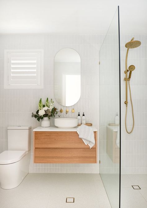 My Bathroom Reno Timeline + Budget — Adore Home Magazine Makeover Kamar Mandi, Scandinavian Bathroom, Bathroom Layout, Bathroom Renos, Laundry In Bathroom, Bathroom Style, House Bathroom, House And Home Magazine, Beautiful Bathrooms