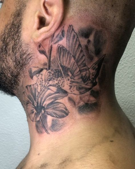 Neck Tats For Guys, Front Neck Tattoo, Neck Tattoo For Guys, Neck Piece, Neck Tattoo, Inked Girls, Traditional Tattoo, Skull Tattoo, Tattoos For Guys