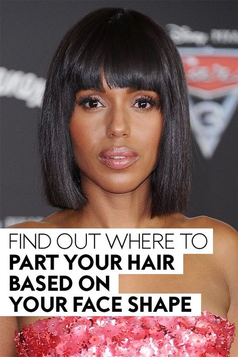 Transition To Middle Part Hair, Curly Hairstyles With Middle Part, No Part Hair, How To Change Your Hair Part, Oblong Haircut For Women, Different Ways To Part Your Hair, Widows Peak Hairstyles Women Part, Haircuts For Side Parts, Widow Peak Hairstyles Women