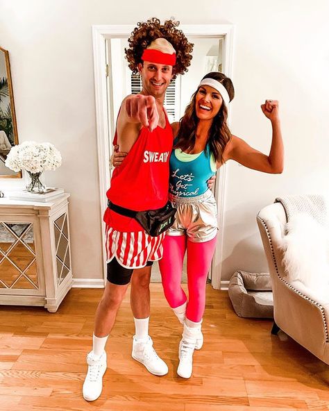 Katy on Instagram: “Let’s get PHYSICAL 💪🏼 #adulthalloween #happyhalloween #letsgetphysical #richardsimmons #80sworkout #80sworkoutgirl #halloweencostume” Richard Simmons Costume, 80s Workout Costume, 80s Workout, Richard Simmons, Happy Halloween, Halloween Costumes, Halloween, Women's Top, On Instagram