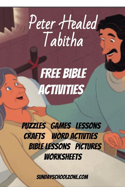 Peter And Tabitha Bible Craft, People Prayed For Peter Craft, Peter’s Vision Craft, Tabitha Bible Story, Dorcas Bible Lesson, Peter Is Rescued From Prison Craft, Elisha And The Widows Oil Activity, Free Sunday School Printables, Paul And Silas