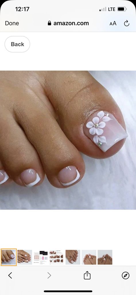 Toe Nail Flower Designs Simple, Nail Flower Designs, Nail Flower, Flower Nail Designs, Flower Nails, Toe Nails, Flower Designs, Simple Designs, Nail Art