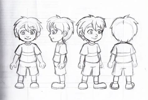 Entry #16 by crossforth for URGENT : I need 4 Character Sheet Drawing | Freelancer Character Sheet Drawing, Model Sheet Character, Sheet Drawing, Simple Cartoon Characters, Ako Kresliť, Cartoon Characters Sketch, Anime Model, Expression Face