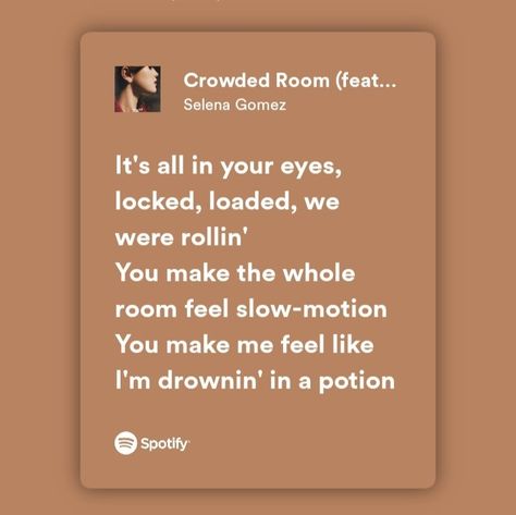 Crowded Room Selena Gomez, Selena Gomez Lyrics, Musica Spotify, Crowded Room, Music Girl, Selena Gomez, Motion, Cards Against Humanity, Songs