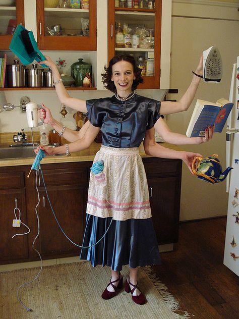 domesticgoddess by annakiss79, via Flickr Domestic Goddess, Desperate Housewives, Mother Goddess, House Dress, A Kitchen, Good News, Apron, Photography, How To Wear